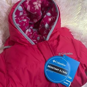 columbia baby bunting snuggly bunny snow rain resistant soft lining 0-3 mo nwt